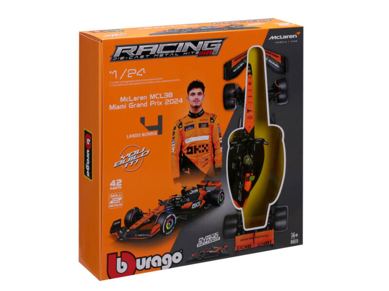 Bburago Stavebnice McLaren MCL38 1:24 (2024) #4 Lando Norris